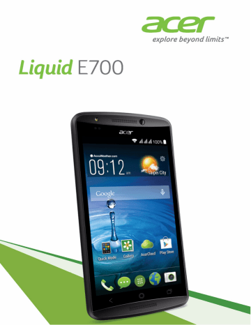 E39 Triple SIM | E39 | Acer Liquid E700 Trio Mode d'emploi | Fixfr