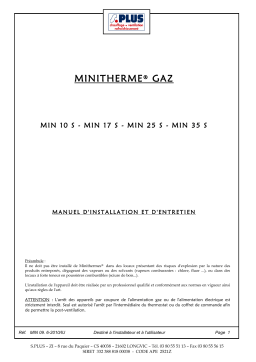 S.PLUS MIN 35 S Manuel utilisateur