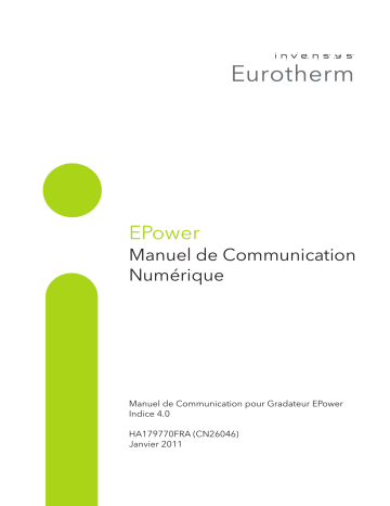 Eurotherm EPower Manuel du propriétaire | Fixfr