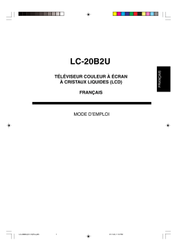 Sharp LC-20B2U Manuel utilisateur