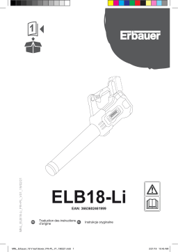 Erbauer ELB18-Li Manuel utilisateur