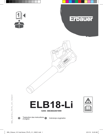 Erbauer ELB18-Li Manuel utilisateur | Fixfr