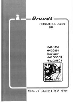 Brandt 642G35C Manuel utilisateur