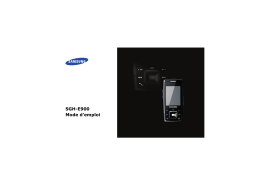 Samsung SGH-E900 Manuel utilisateur