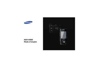 Mode d'emploi | Samsung SGH-E900 Manuel utilisateur | Fixfr