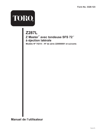 Toro Z287L Z Master, With 72