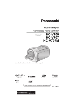 Panasonic HVV707EF Manuel utilisateur