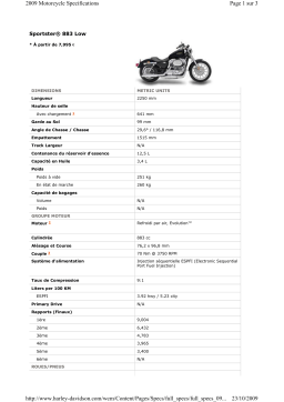 HARLEY-DAVIDSON SPORTSTER 883 LOW Manuel utilisateur