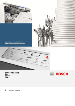 Bosch SMI46IW03E Lave-vaisselle Manuel utilisateur