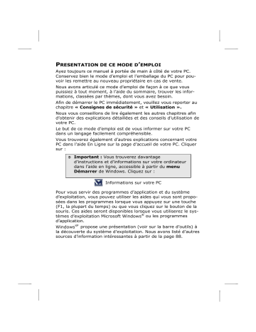 Manuel du propriétaire | Medion BDAWIM2030 Manuel utilisateur | Fixfr