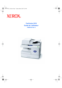 Xerox 2218 FaxCentre Mode d'emploi