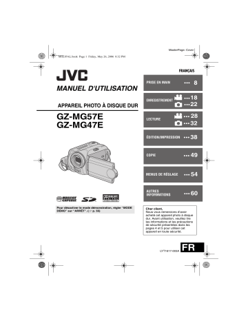 GZ MG57E | JVC GZ MG47E Manuel utilisateur | Fixfr