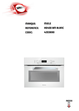 Miele H6400 BM Manuel utilisateur