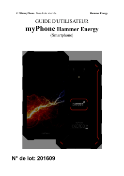 myPhone HAMMER Energy Manuel utilisateur