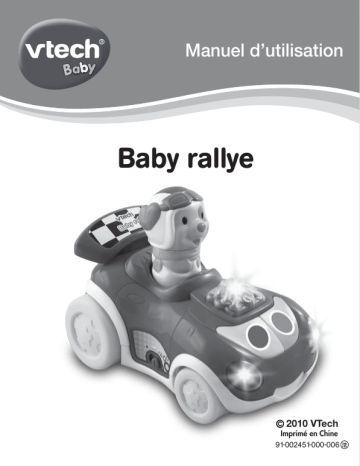 Manuel du propriétaire | VTech BABY RALLYE Manuel utilisateur | Fixfr