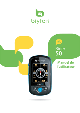 Bryton Rider 50 Mode d'emploi