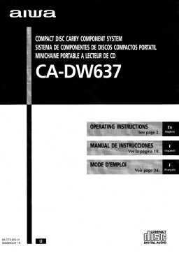 Aiwa CA-DW637 Manuel utilisateur