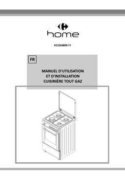 Carrefour Home HCG04BW-11 Cuisinière Manuel utilisateur