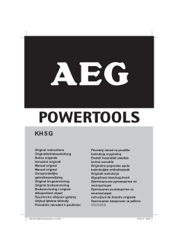 AEG Powertools KH5G Mode d'emploi