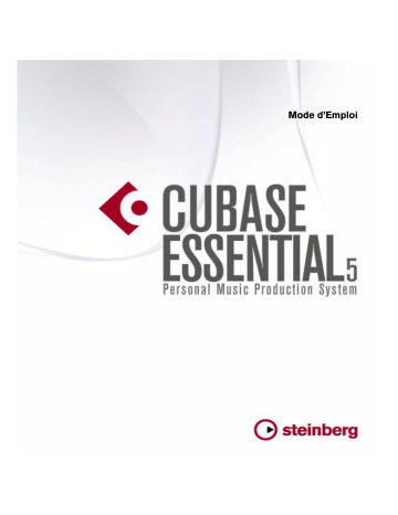 Steinberg Cubase Essential 5 Mode d'emploi | Fixfr