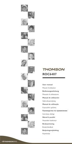 Manuel du propriétaire | Thomson ROC6407 6in1 Manuel utilisateur | Fixfr