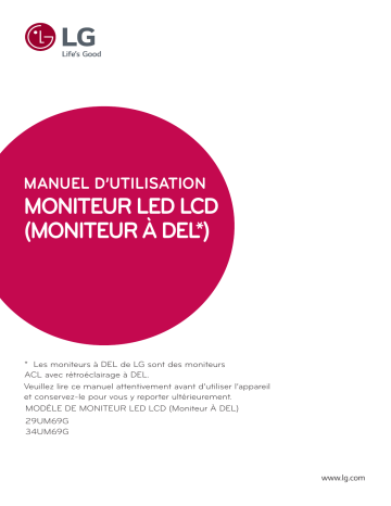 34UM69G-B | LG 29UM69G-B Manuel du propriétaire | Fixfr