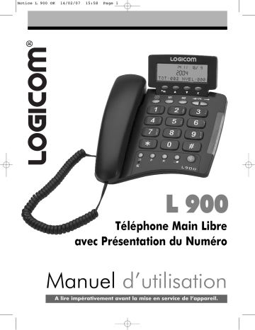Manuel du propriétaire | Logicom L900 Manuel utilisateur | Fixfr