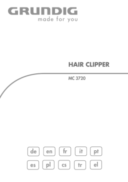 Grundig MC 3720 MASZYNKA DO STRZYZENIA WLOSO Manuel utilisateur