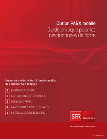 Manuel du propriétaire | SFR OPTION PABX MOBILE Manuel utilisateur | Fixfr