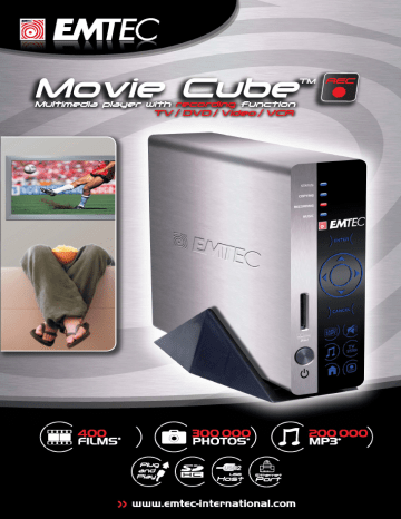 Manuel du propriétaire | Emtec HDD MOVIE CUBE R100 Manuel utilisateur | Fixfr