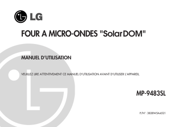 Manuel du propriétaire | LG SOLARDOM MODE D'EMPLOI Manuel utilisateur | Fixfr