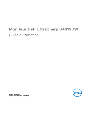 Dell U4919DW electronics accessory Manuel utilisateur | Fixfr