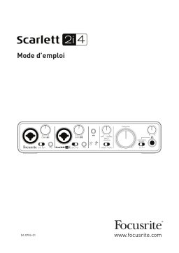 Focusrite Scarlett 2i4 Mode d'emploi