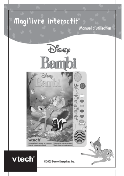 VTech MAGI LIVRE INTERACTIF DISNEY BAMBI Manuel utilisateur