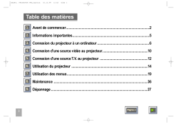 DAVIS CINEVISION Manuel utilisateur