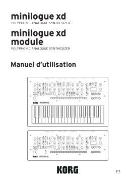 Korg minilogue xd Manuel du propriétaire