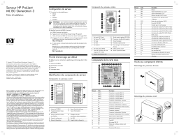 HP PROLIANT ML150 G3 SERVER Manuel utilisateur