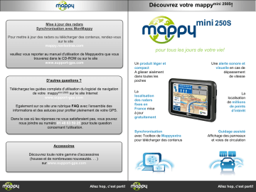 Guide de démarrage rapide | MAPPY Mini 250S Manuel utilisateur | Fixfr