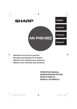 Sharp AN-PH818EZ Manuel utilisateur
