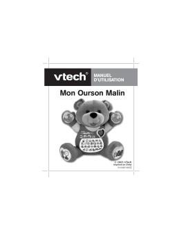 VTech OURSON MALIN Manuel utilisateur