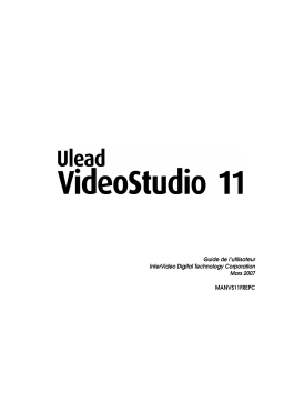 Ulead VIDEOSTUDIO 11 Manuel utilisateur