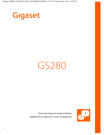 Gigaset GS280 Mode d'emploi | Fixfr
