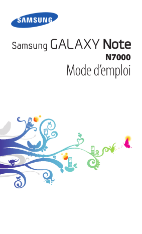 Manuel du propriétaire | Samsung GALAXY NOTEGT-N7000 Manuel utilisateur | Fixfr