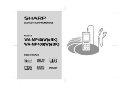 Sharp WA-MP400 Manuel utilisateur