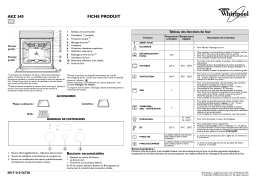 Whirlpool akz 340 Manuel utilisateur