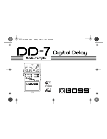 Manuel du propriétaire | Roland DD-7 Manuel utilisateur | Fixfr