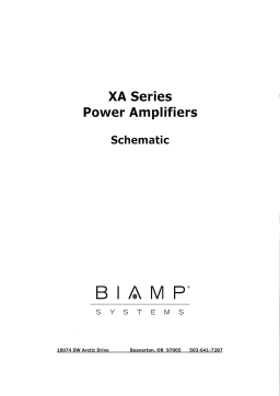 Biamp XA Series Power Amplifiers Manuel utilisateur