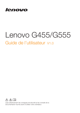 Lenovo G555 Manuel utilisateur