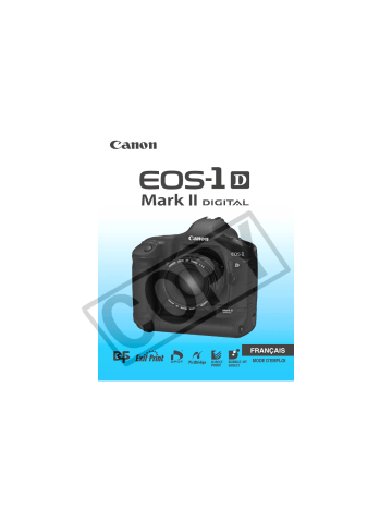 Manuel du propriétaire | Canon EOS-1D MARK II DIGITAL Manuel utilisateur | Fixfr