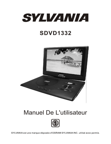 Sylvania SDVD1332 13.3″ SWIVEL PORTABLE DVD PLAYER Manuel du propriétaire | Fixfr